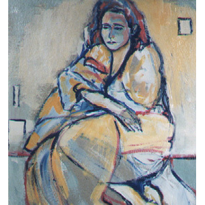 Marie José - Format 50 x 65 cm Acrylique/carton, 1995