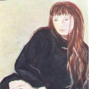 Barbara Commenge - Format 50 x 65 cm Huile/papier, 1991