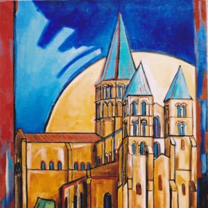 Paray le monial la basilique - 30M 92 x 60 cm, 2002