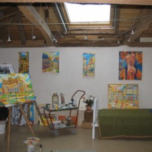 un petit aperçu de mon atelier - Enfin une bonne lumière